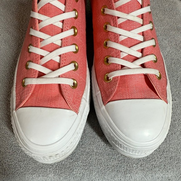 Converse Womens 8.5 CTAS‎ Ox Lift Platform560675C Pink/Driftwood/White - Picture 6 of 15